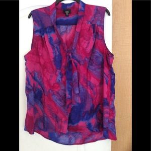 Multi color printed women top Plus Size XXL